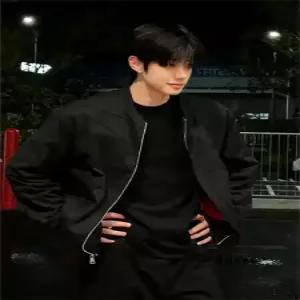 슬램덩크 남자 레드 춘추 점퍼 쇼트 야상 항공 루즈핏 야구 내피 HO1