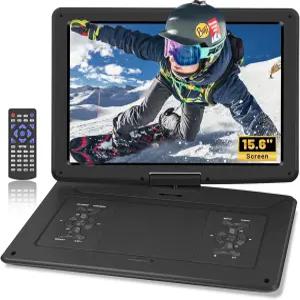 17.9인치 휴대용 DVD 플레이어 15.6인치 대형 HD 화면 6시간 재생 듀얼 스피커로 가능한 라스트 메모리