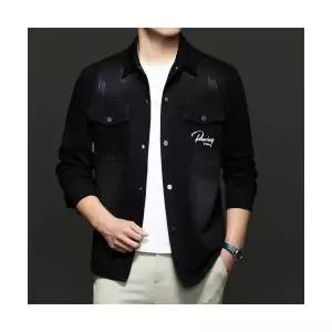 키체샵 남성 청자켓 데님 재킷 봄 가을 슬림핏 톱 칼라 코트 HO3