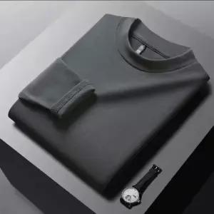 키체샵 남성용 가을 캐주얼 라운드넥티 기모 맨투맨 HO3