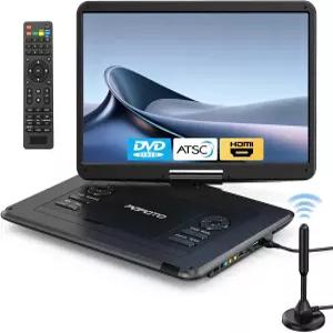 15.6인치 HD 스위블 화면 내장 ATSC 튜너 및 FM 충전식 배터리 HDMI 입력/USB/Micro SD/AV 출력 멀티