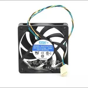 DA07015T12U 7015 7cm 12V 0.7A AVC 70x70x15mm 용 와이어 PWM CPU 팬의 4 바람