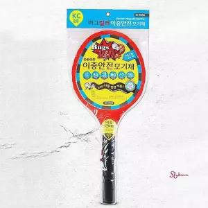 전기모기채 이중안전 초파리 캠핑 전기채 전자 파리채mno138