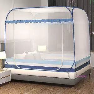아기모기장 신생아 유아 방충망 120cm 침대 1인용 어린이 원터치식 안전바닥일체ijk716