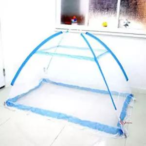 대형모기장 침대 아기 100x140x100cm 유아 신생아 블루 방충망 원터치식bcd318