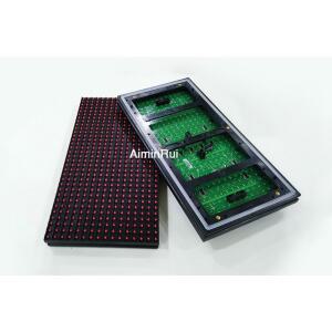 호환 P10 실외 단일 색상 DIP LED 모듈 패널 320mm x 160mm, 64 x 32픽셀, 1/4 스캔