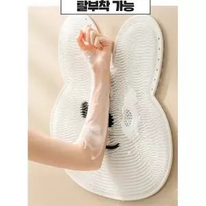 목욕매트 지압매트 흡착식 토끼 풋브러쉬 매트 발세척