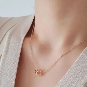 [하프클럽/]여자 클래식 미니멈 링 큐빅 미니멀리즘 목걸이
