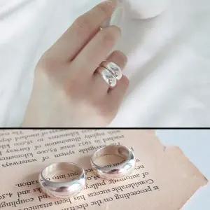 [하프클럽/]여자 데일리룩 코디 도톰 실버 패션 반지