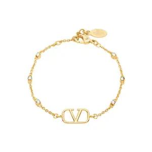 [여성 가라바니 V로고 크리스탈 팔찌(8W2J0W24 YCW MH5)
