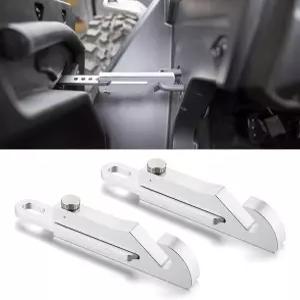 2PCS UTV 조절식 쿨 도어 래치 익스텐더 알루미늄 폴라리스 RZR 170 200 570 800 900 RS1