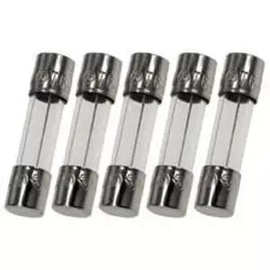 5팩 F20AL250V F20A 250V F20L250V 카트리지 유리 퓨즈 5X20mm(3/16인치 X 3/4인치) 20A 패스트
