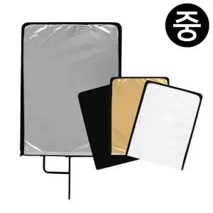 포멕스 사진조명 촬영장비 사각반사판 4in1 중 (61x76cm) (FP2430) 실버