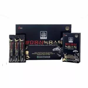(금산인삼농협 삼지원) 발효홍삼녹용스틱 10ml x 30포 건강기능식품 액스틱 농축 액상 스틱형 하루 6년근