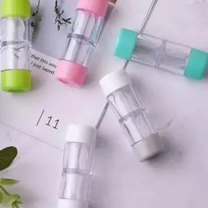 고품질 아이 렌즈 보관 케이스 투명 휴대용 렌즈 통 세척액통 여행용 아이 렌즈 WFNURS9