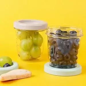 고품질 220ml 트라이탄 이유식 용기 실리콘 이유식 보관 용기 아기 냉동 220ml 트라이탄 WFNUSMB