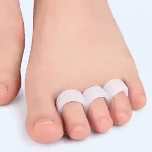 발가락 분리 밴드 반투명 실리콘 쿠션 발관리 압력 완화 겹침 방지 교정 보호