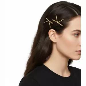 YVMIN X SHUSHUTONG Patchwork Bow Hair Clip (25973GLD00NLR GOLD) (위민X 패치워크 보우 헤어