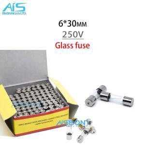 호환 20개/묶음 6x30mm 유리 퓨즈 250V 0 1A 0 2A 0 5A 1A 2A 3A 4A 5A 6 3A 7A 8A 10A 12A 15A 20A 30A 25A 고속 퓨즈