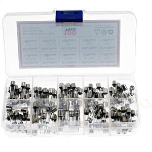 호환 100Pcs 5x20mm 0 25A-6A 퀵 블로우 유리관 퓨즈 모듬 키트 고속 블로우 유리 퓨즈