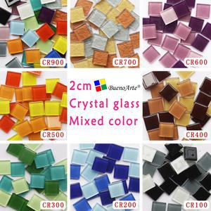 호환 200g /50 PCS 20X20mm 2cm 사각 수정 같은 모자이크 도와, 혼합 색깔, 연약한 유리, DIY 모자이크 예술 공급자, 취미 Materiaal