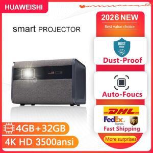 Huaweishi-J10 LED 프로젝터 1920x1080P 자동 초점 4K HD 비디오 야외 휴대폰 안드로이드 스마트 홈 시어터