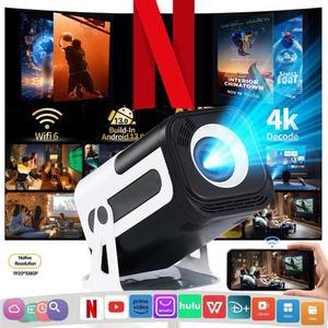 빔프로젝터 DEYSINN 4K 안드로이드 휴대용 BT5 1080P 13 HY300 시네마 HY320 1920 390ANSI WIFI6 듀얼 네이티브