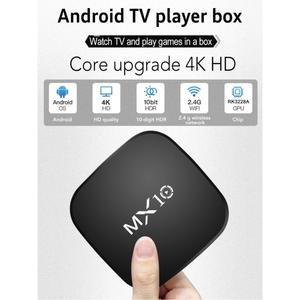 셋톱박스 셋톱 TV 박스 IR 플레이어 리모컨 EMMC ALLWINNER DDRIII 8GB 4K MX10 1GB 쿼드 미디어 코어 RK3228A