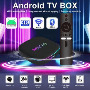 셋톱박스 MX10 Z4 안드로이드 리모컨 네트워크 ALLWINNER H313 TV 음성 스마트 13 16GB 플레이어 박스 2GB