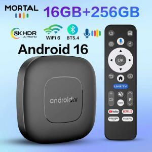 셋톱박스 안드로이드 16 어시스턴트 미디어 제어 블루투스 박스 음성 WIFI 플레이어 TV RK3518 비디오 128GB 4K T1 256G 8GB