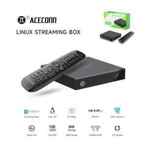 셋톱박스 PI2 리눅스 4K HD ACECONN IPTV 리모컨 학습형 TV STB 박스 플레이어 포맷 슈퍼 디코딩