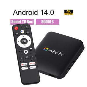 셋톱박스 스마트 TV 박스 4K 8GB 셋톱 안드로이드 리모컨 미디어 음성 MAX 14 2GB 플레이어 H96 S905L3 BT 16GB