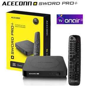 셋톱박스 ACECONN SWORD PRO 사무실 TVONAIR TV 안드로이드 블루 OTA 2GB 박스 16GB IPTV