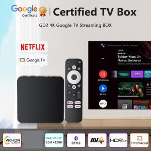 셋톱박스 GD2 TV 박스 S905Y4 12 AV1 블루투스 4K RAM 2GB 1080P WIFI 프로세서 32GB AMLOGIC 265 음성 안드로이드 수납장