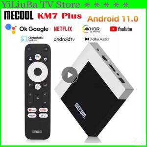 셋톱박스 MECOOL KM7 PLUS TVBOX WIFI NETFLIX 11 IP 아랍어 히브리어 4K 스마트 TV 2GB16GB AMLOGIC 박스 안드로이드 GOOGLE