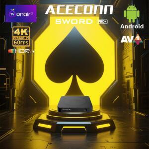 셋톱박스 ACECONN 안드로이드 IPTV 찾기 RCU 박스 4K TVONAIR3 블루투스 백라이트 듀얼 리모컨 SWORD 음성 PRO TV 핫키 WIFI