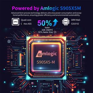 셋톱박스 5개 묶음 AMLOGIC TV 박스 안드로이드 4K 코어 M300 와이파이 셋톱 쿼드 5G 1000M 432GB 14 X96 4G S905X5M
