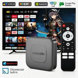 셋톱박스 T1 ATV 어시스턴트 리모컨 HDR 음성 H313 박스 플레이어 8K 안드로이드 와이파이 4G5G IPTV 13 ALLWINNER TV 미디어