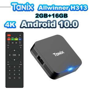 셋톱박스 TANIX 쿼드 코어 플레이어 미디어 TV 안드로이드 4K H313 와이파이 10 8GB 4G HDR 16GB TX1 글로벌 올위너 2A 박스 3D 5V