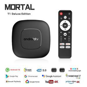 셋톱박스 HOT MORTAL T1 블루투스 13 ALLWINNER H313 스마트 4G 박스 4K 5G 어시스턴트 HDR10 NETFLIX TV 시어터 WIFI 안드로이드