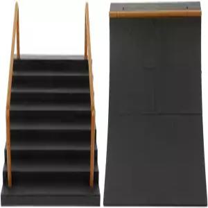 가투이다 2pcs 핑거보드 램프 키트 스케이트보드 장애물 플라스틱 파크 부품 액세서리 실내 놀이