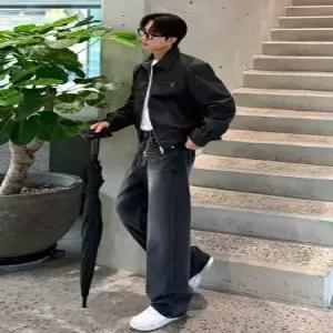 트렌치코트 집업 가죽 점퍼 숏 항공 재킷 더블 남사친 오피스룩 가을 캐주얼 원픽3