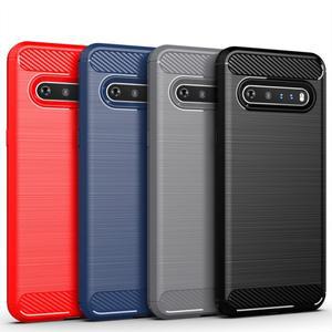 커버 LG V60 ThinQ 케이스 Q Coque 충격 방지 실리콘 범퍼 소프트 TPU Fundas