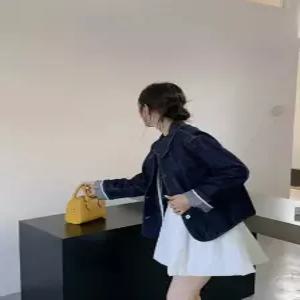 여친 데님 캐주얼 봄 카디건 톱 보카시 가디건 넥 원픽1