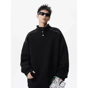 남친 캐주얼 가을 이너 맨투맨 상의 카디건 반 티 차이나 admr3