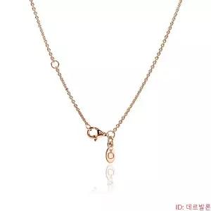 [브랜드 주얼리] 580413 45cm 클래식 케이블 체인 로즈 목걸이