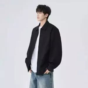 남성용 캐주얼 야상사파리 야상 쇼트 코트봄가을 칼라 재킷 DUCHI1