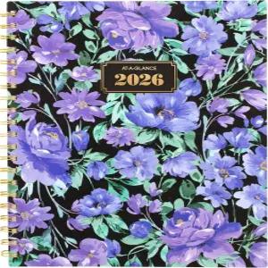 ATAGLANCE 2026 플래너 및 월간 85인치 x 대형 플로럴 753F90526