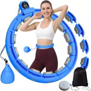 11/18 링크(30-50인치)가 있는 Fit Hoop 가중 허리 서클/인피니티 후프 여성용 카운터 스마트 운동 장비가