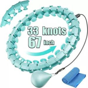 쿨보스 웨이트 트레이닝 훌라 서클 33노트 인피니티 핏 후프 플러스 사이즈 - 스마트 운동 허리 링 탈부착